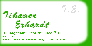 tihamer erhardt business card